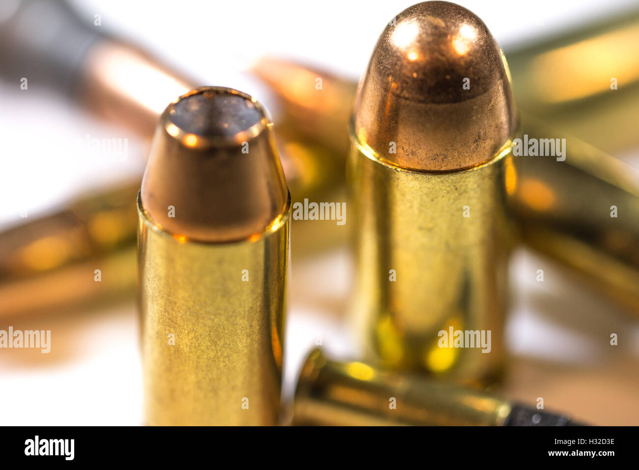 .45 caliber bullet .40 Caliber Stock Photo