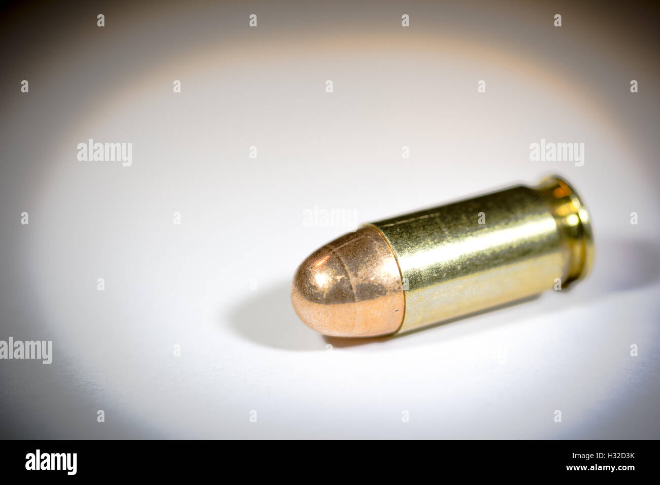 45 Caliber Bullet Stock Photo