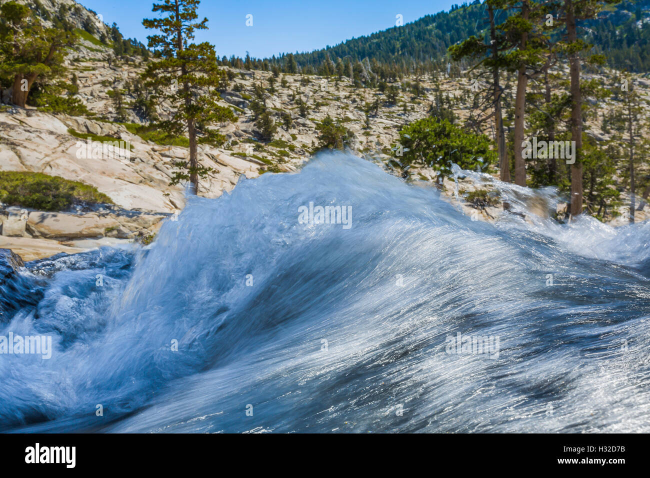 Horsetail Falls along Pyramid Creek in the Desolation Wilderness