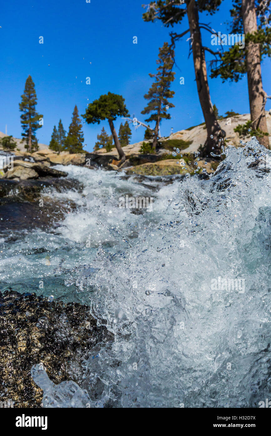 Horsetail Falls along Pyramid Creek in the Desolation Wilderness
