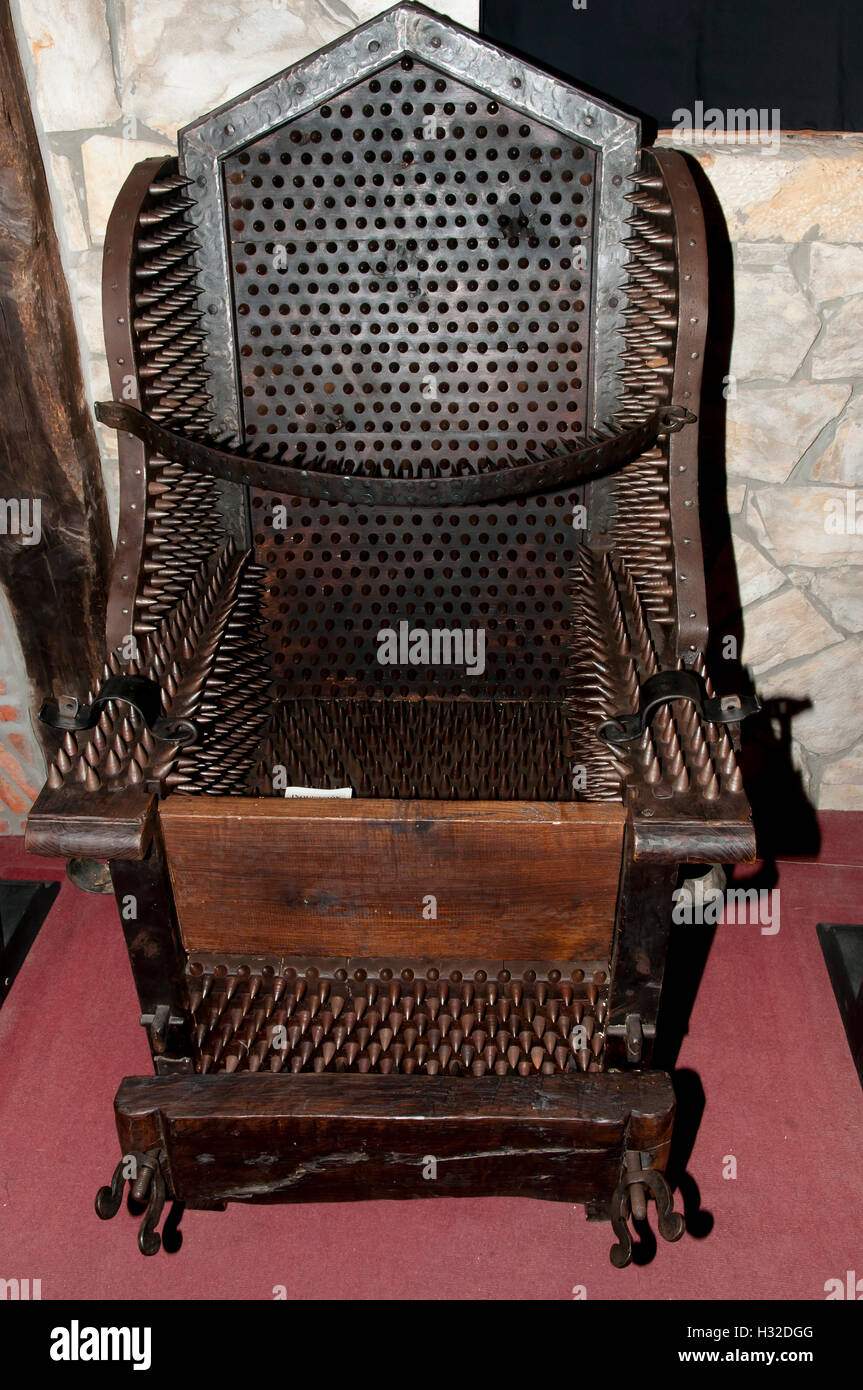 Judas Chair Torture Device Stock Photo - Alamy