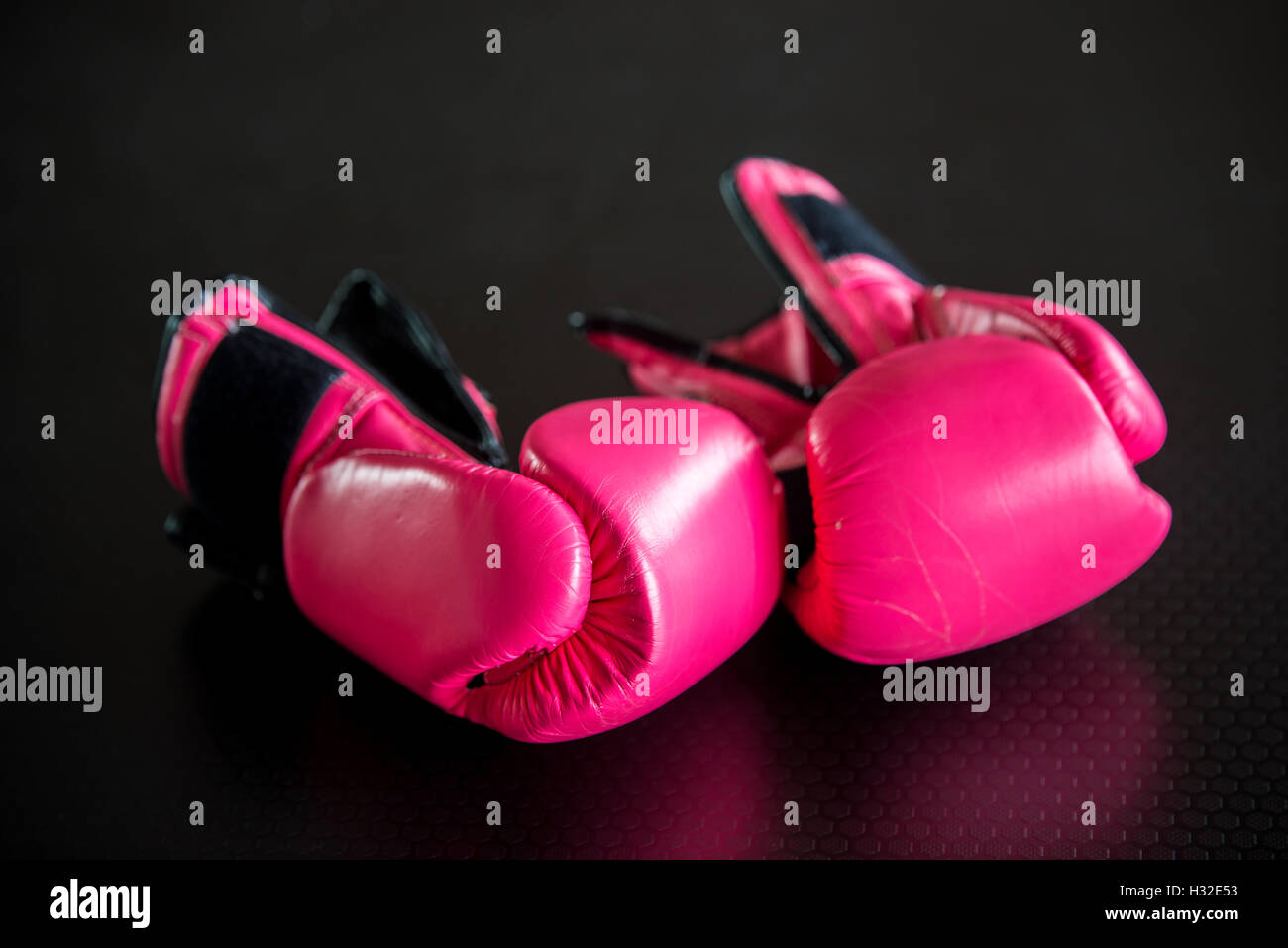 pink boxing gloves Stock Photo Alamy
