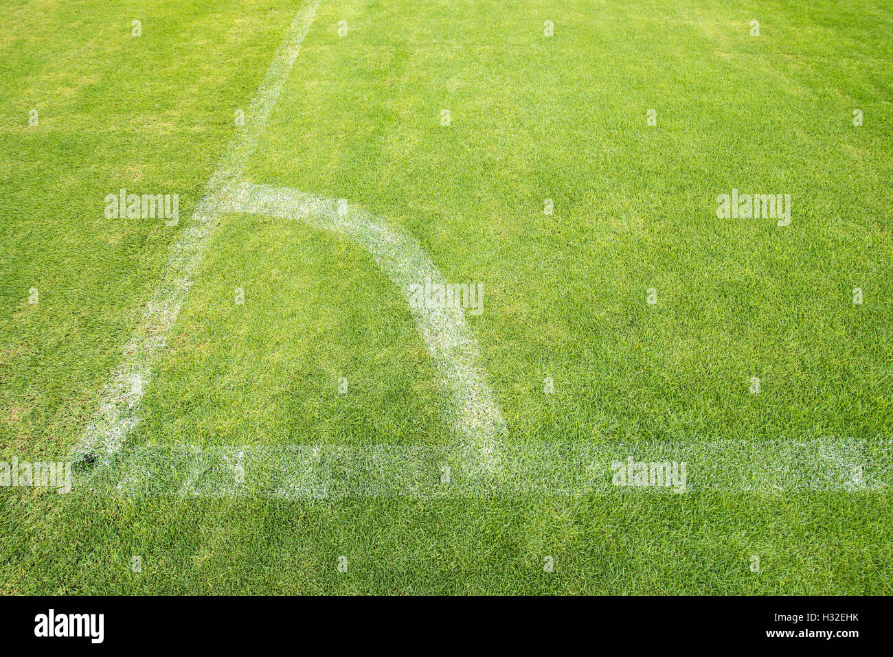 soccer field corner Stock Photo Alamy