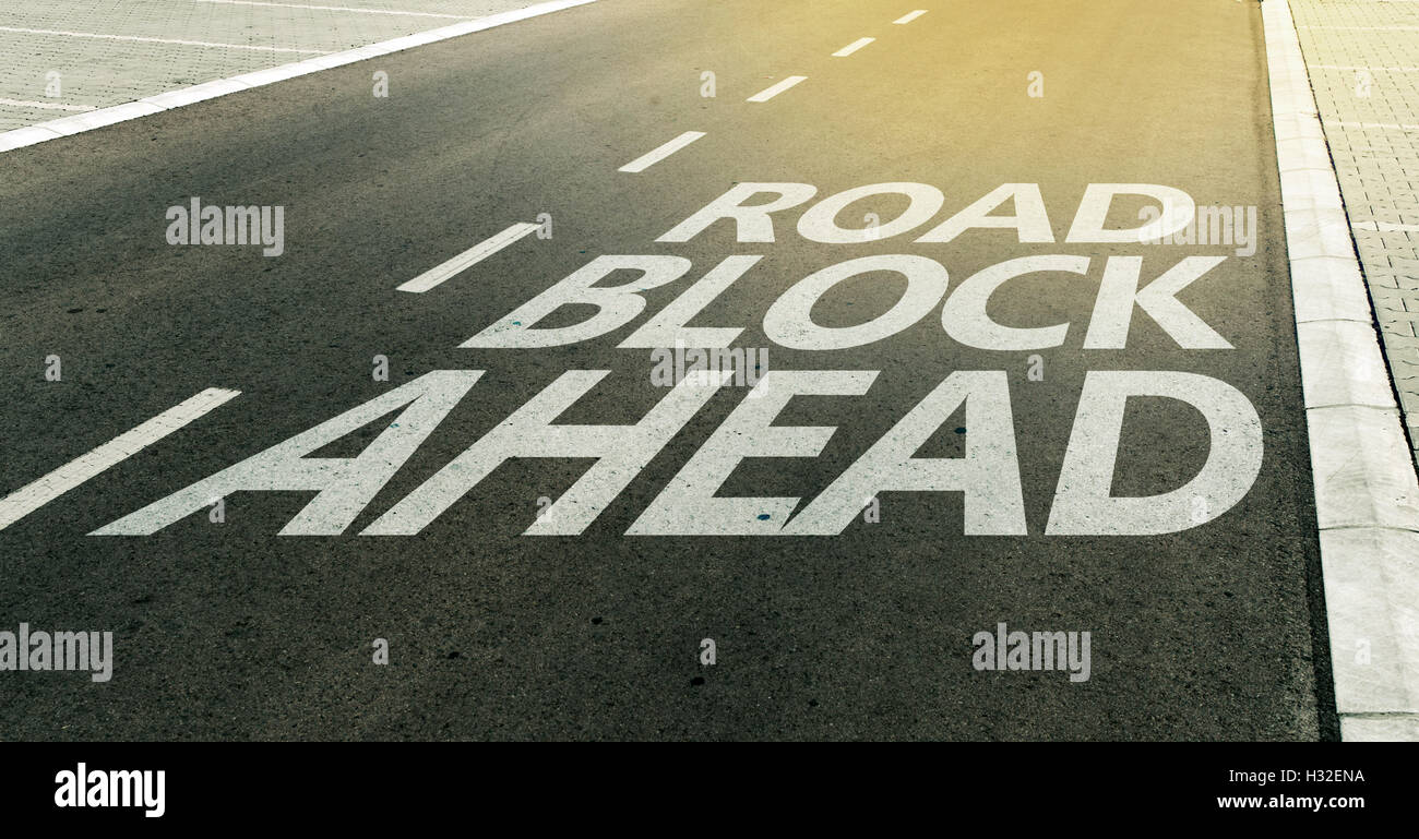 Road Block High Resolution Stock Photography and Images - Alamy