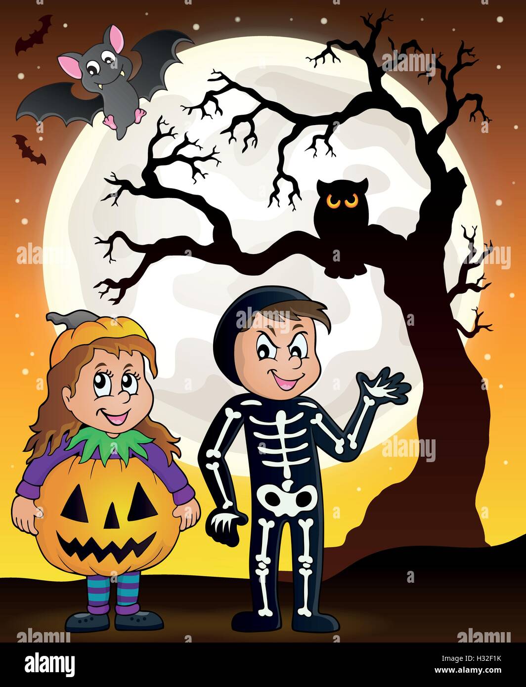 Halloween costumes theme image 5 - eps10 vector illustration Stock ...
