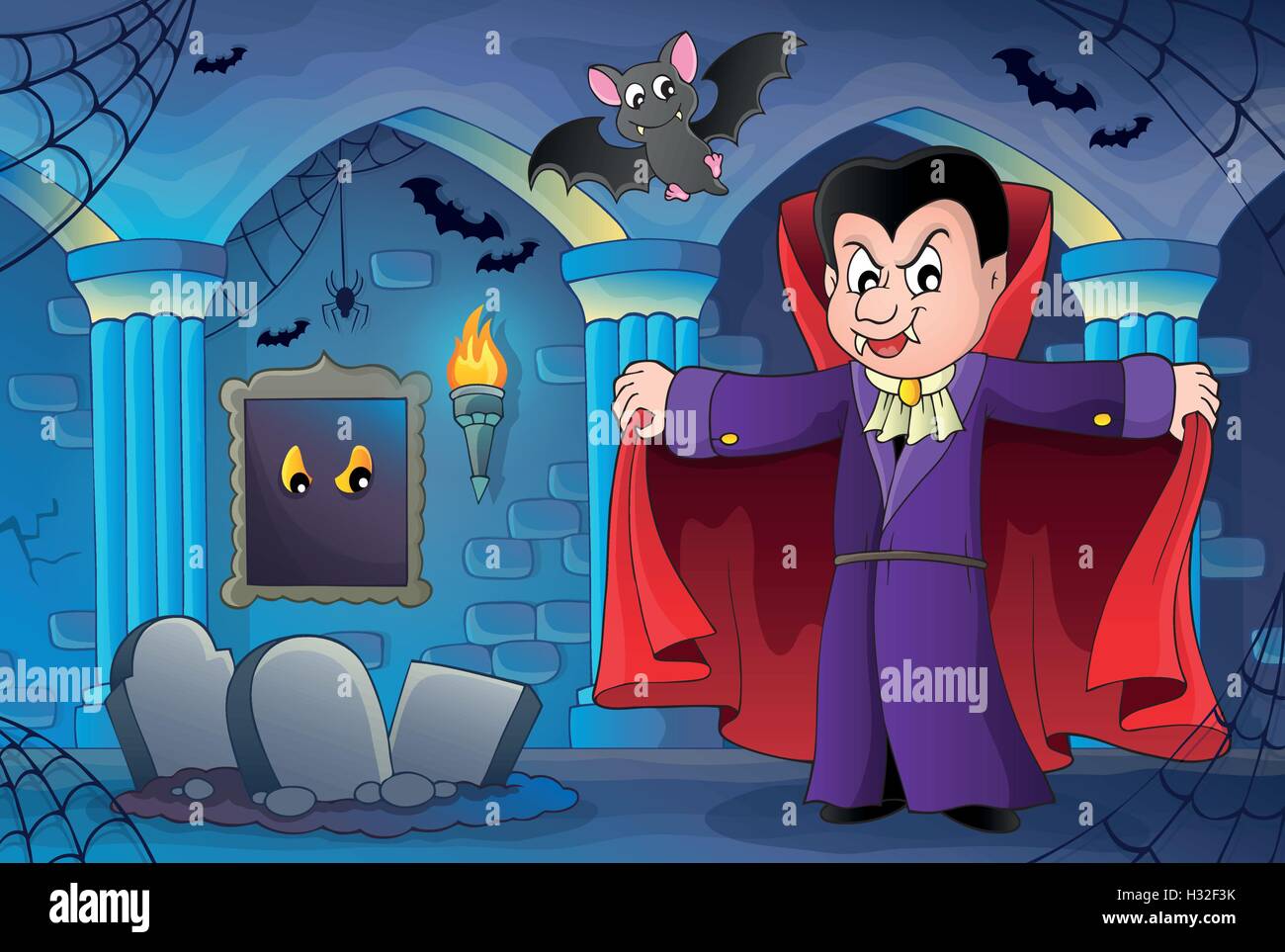 Vampire theme image 7 - eps10 vector illustration Stock Vector Image ...