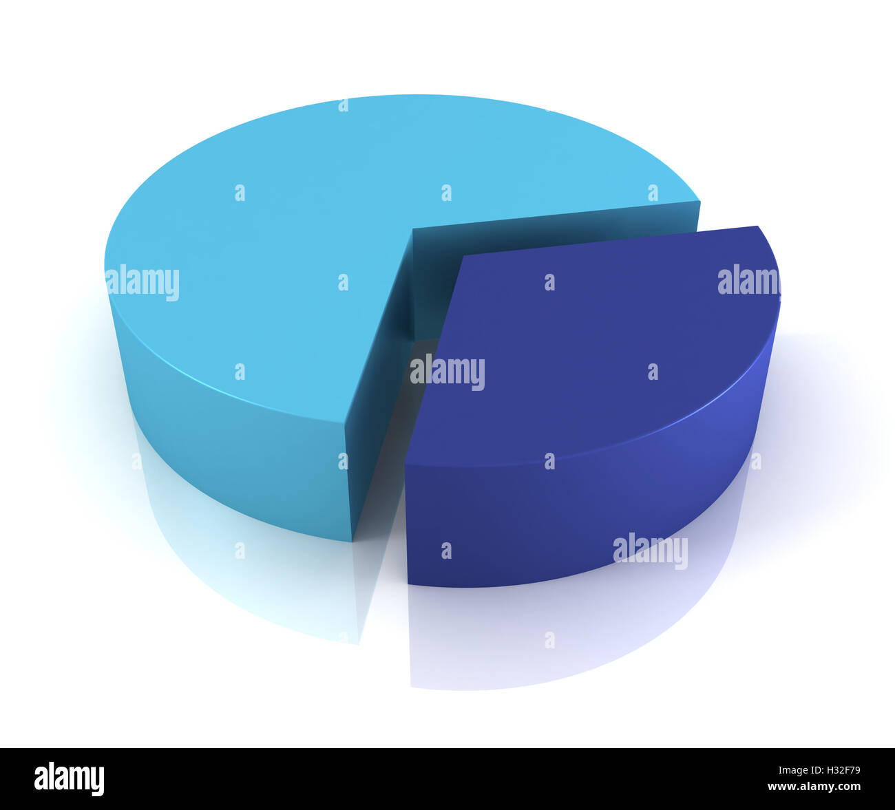 pie chart 3d illustration Stock Photo - Alamy