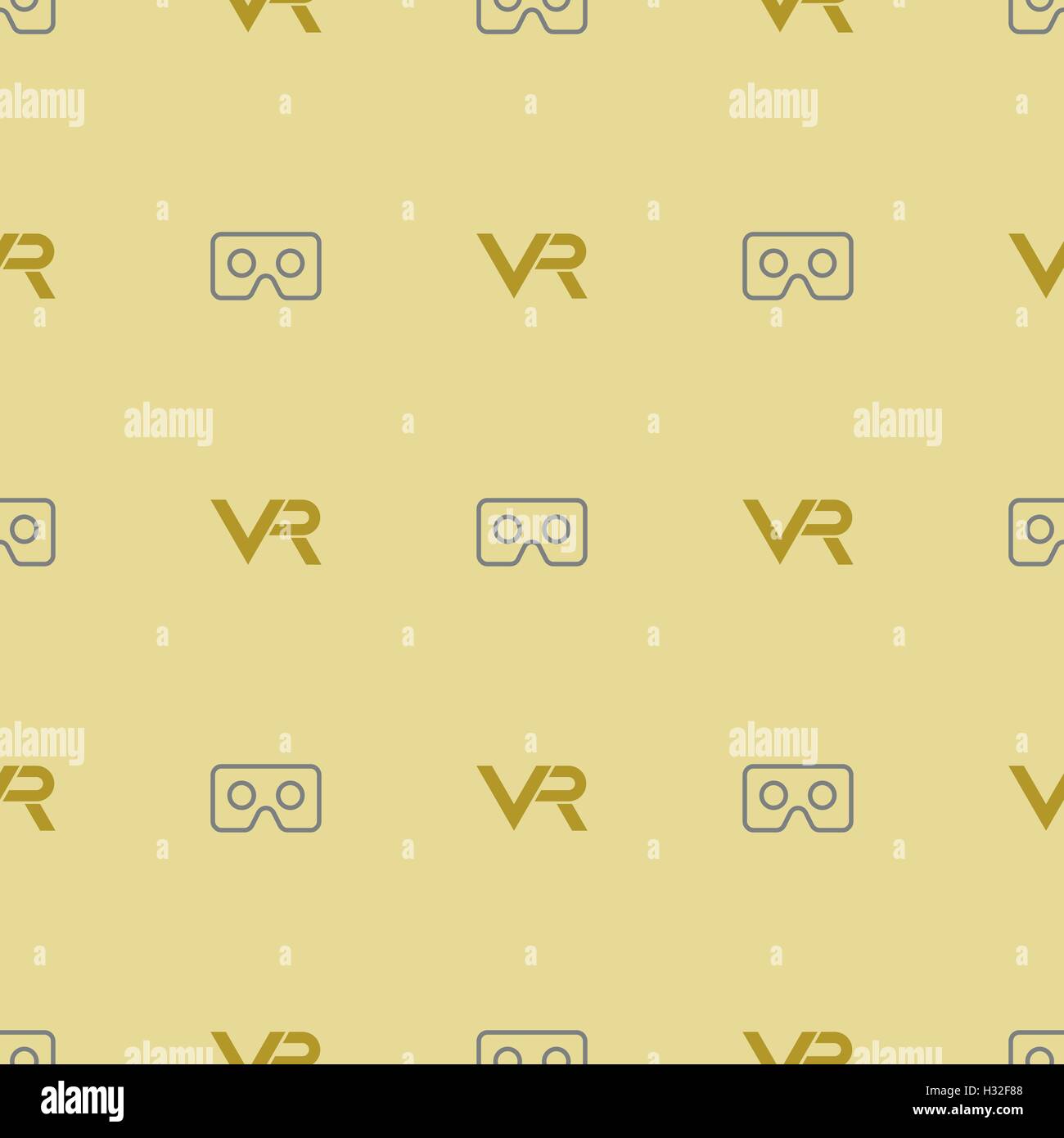 Seamless Vector Pattern With VR Logos Stock Vector Image & Art - Alamy