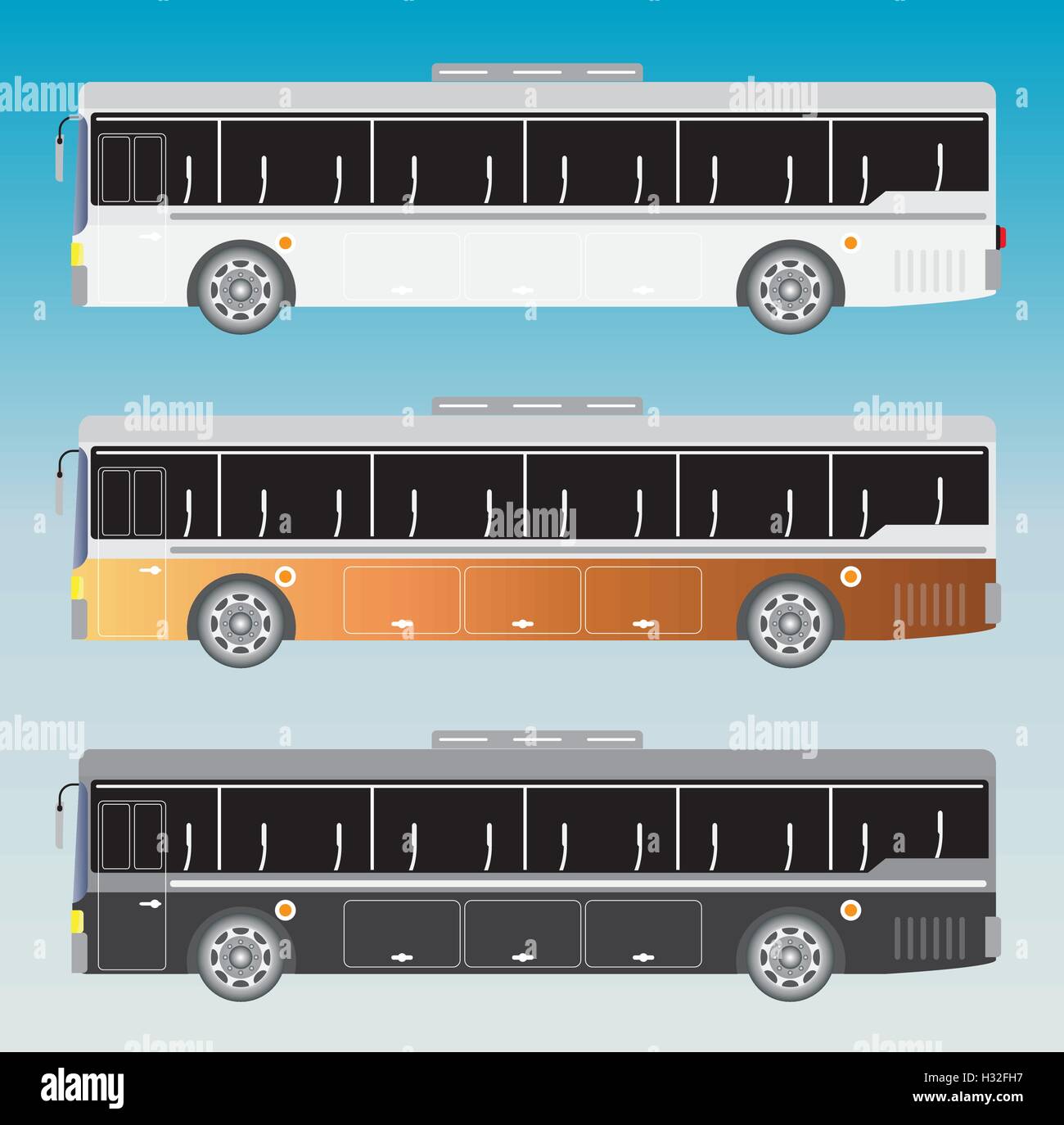 Vector Bus Side Low floor vehicle Stock Vector Images - Alamy