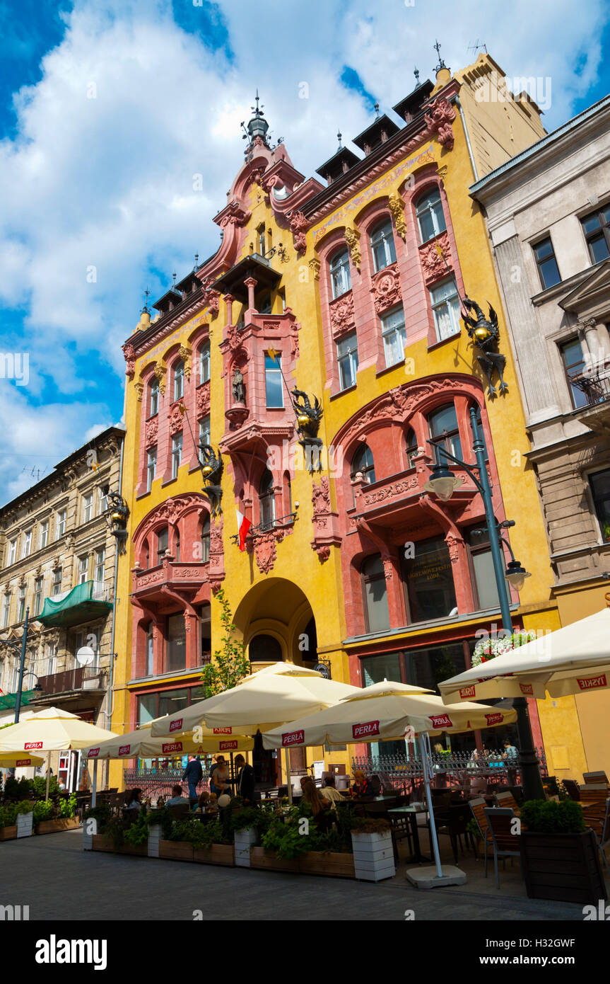 Gutenberg house, 1897, Piotrkowska, main street, Lodz, central Poland