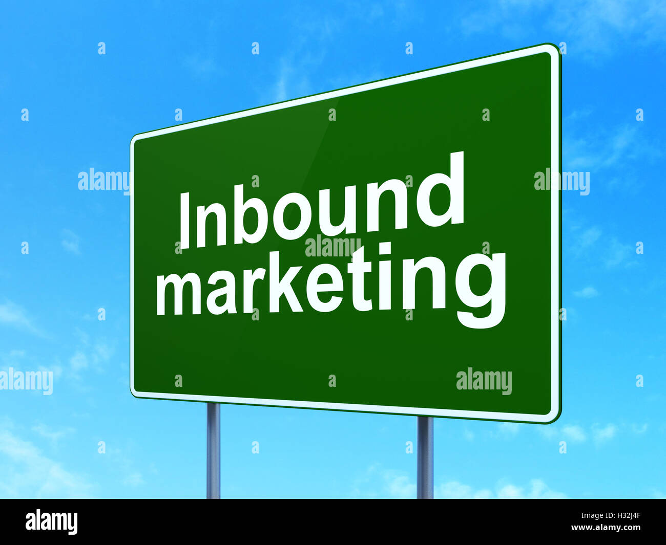 Business concept: Inbound Marketing on road sign background Stock Photo ...