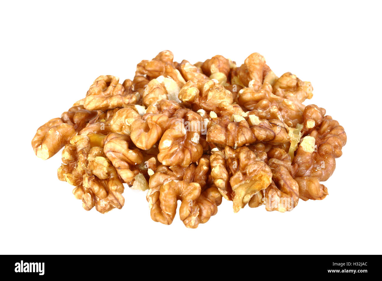 Heap of beige walnuts Stock Photo - Alamy