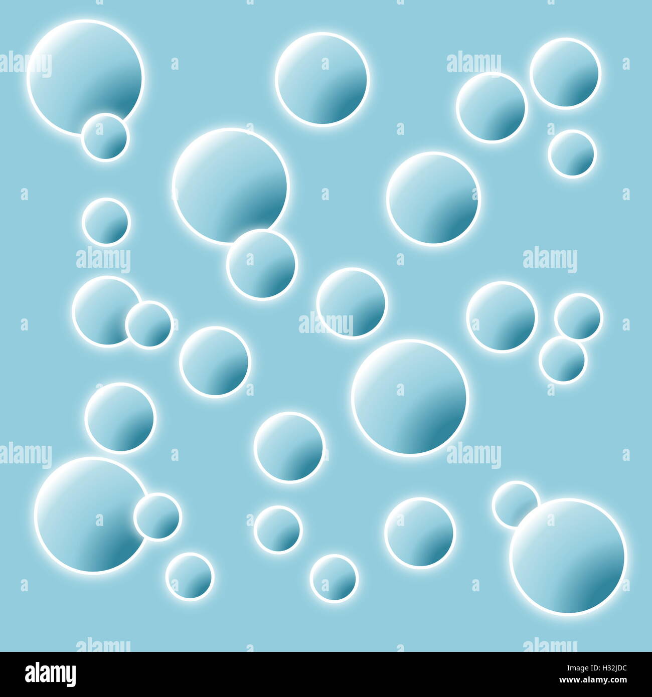Blue bubbles Stock Photo