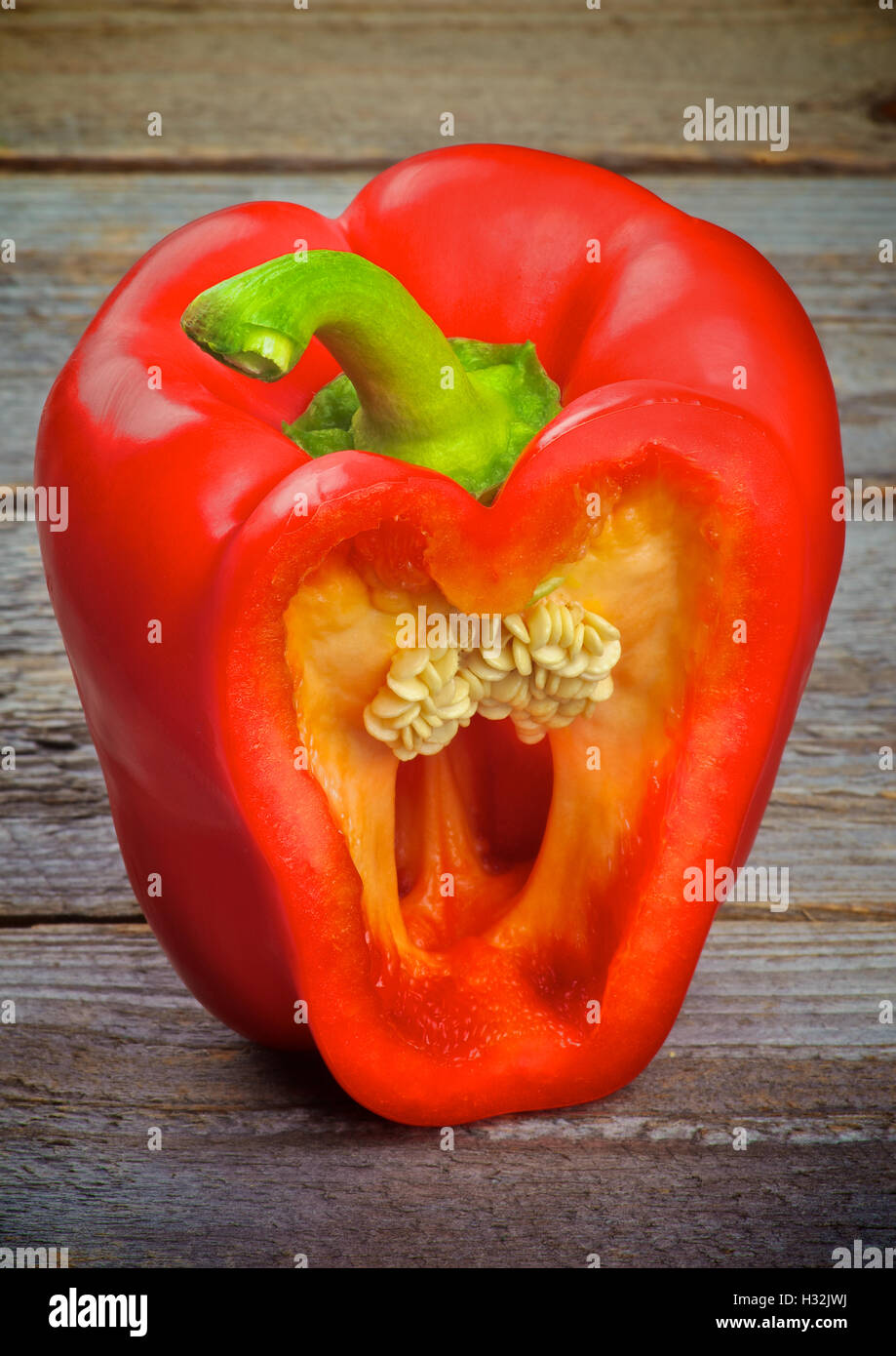 Red Bell Pepper Stock Photo Alamy