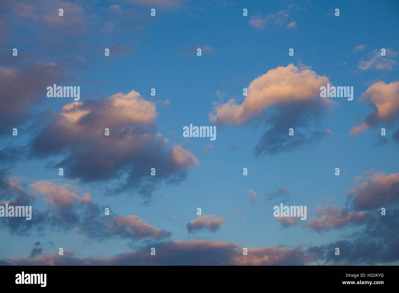 Blue sky with clouds Stock Photo - Alamy