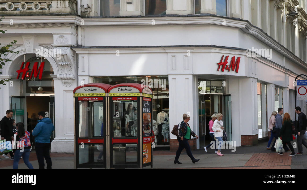 The H&M store in Royal Avenue, Belfast, Northern Ireland Stock Photo - Alamy