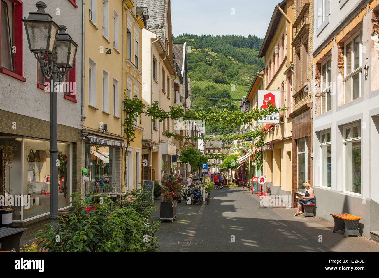 Bruckenstrasse, Traben Trarbach, Rhineland Palatinate, Germany Stock Photo  - Alamy