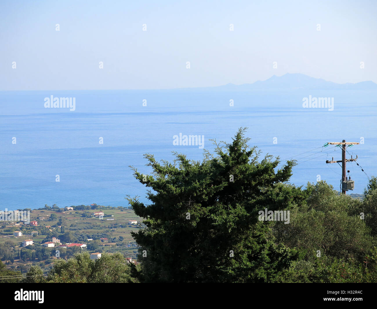 View Over Trees coast view over trees Stock Photo - Alamy