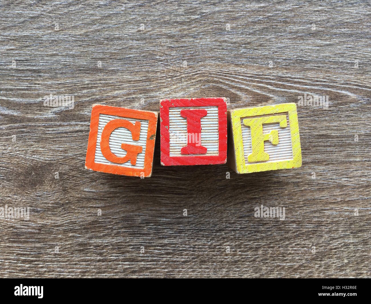 Alphabet Wood Block Letters Forming The Word Gif Got Looping Video Format You Post Combining Those Toys Letters Help Kids To Learn And Write English Stock Photo Alamy