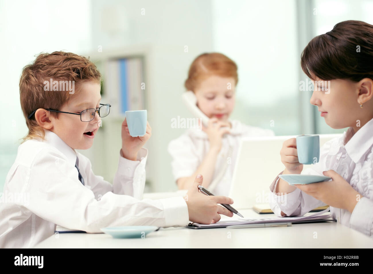 Business role playing Stock Photo Alamy