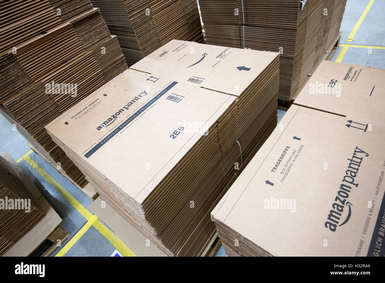 Amazon pantry boxes Stock Photo