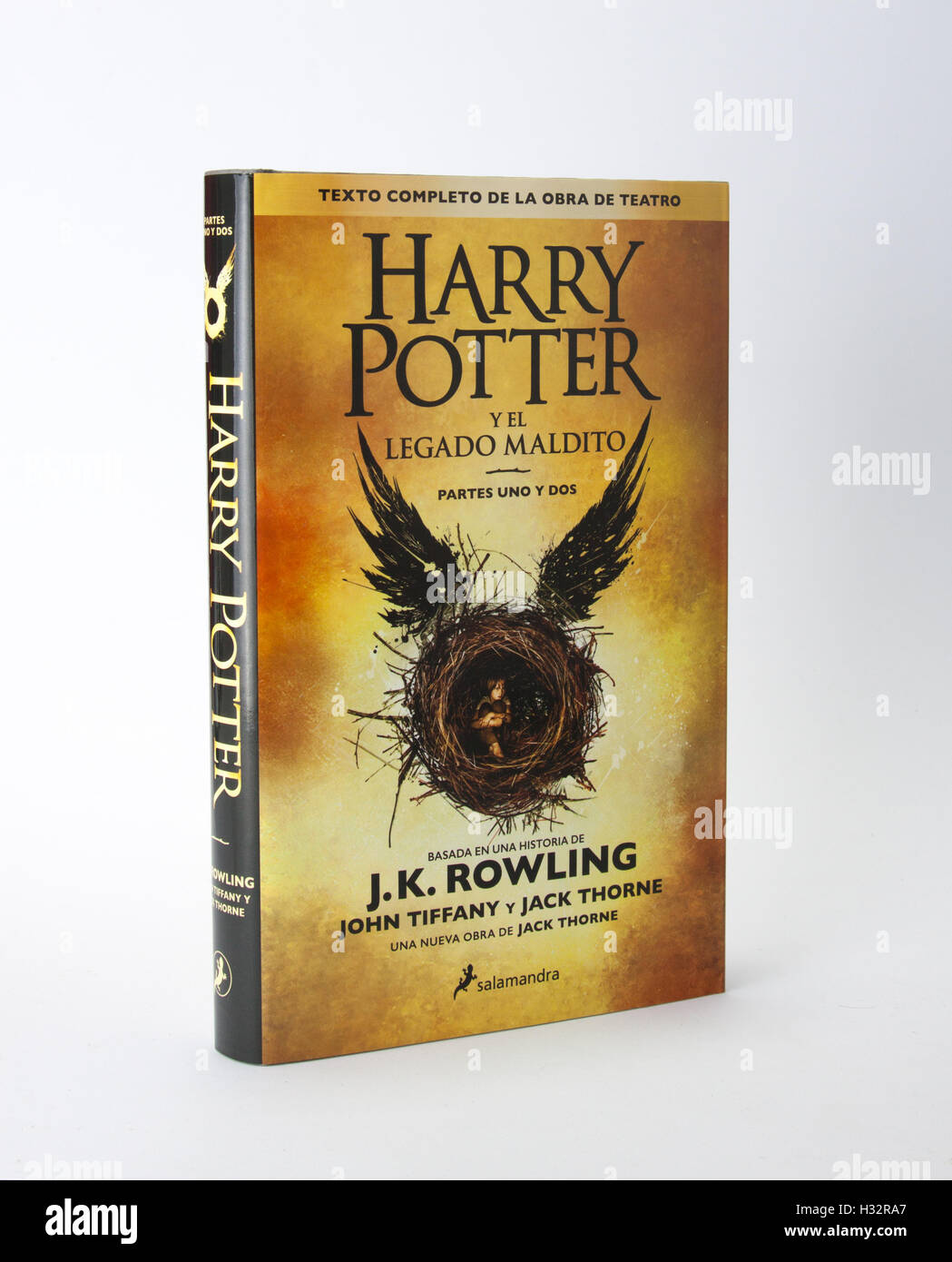 Harry Potter and the Cursed Child, spanish edition. Harry Potter y el legado maldito Stock Photo
