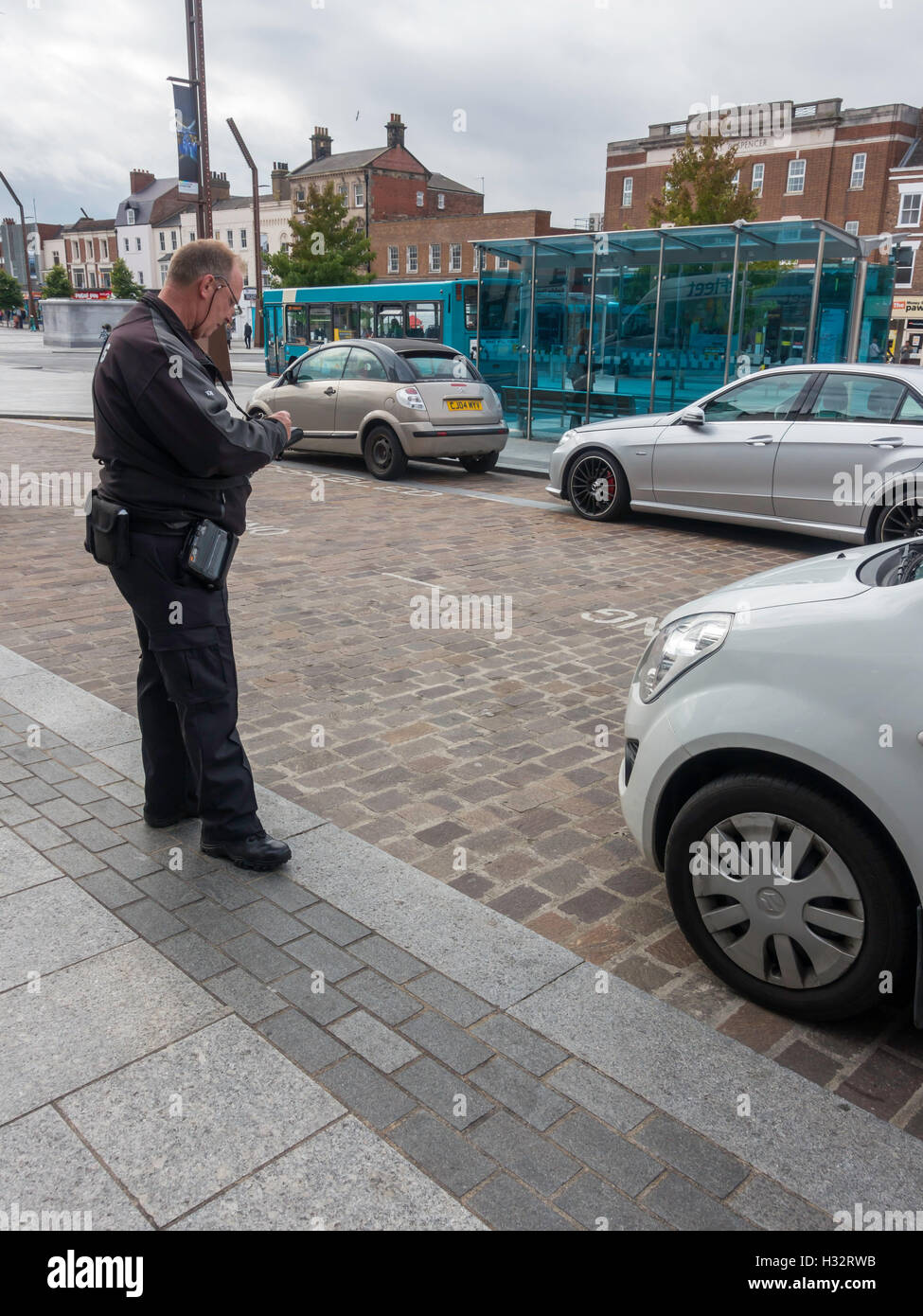 Car park attendant hires stock photography and images Alamy