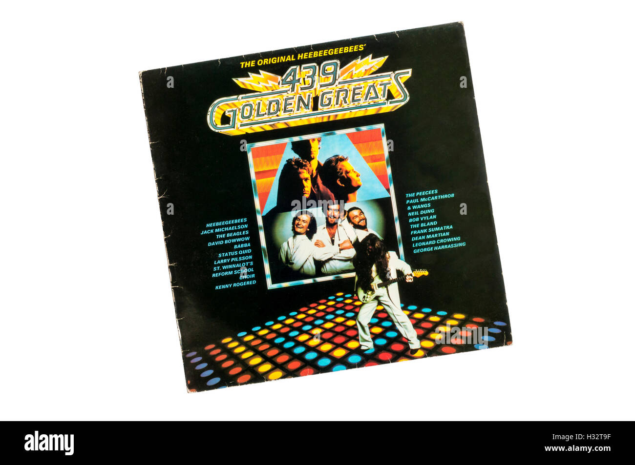 439 Golden Greats - Never Mind the Originals Here's the Hee Bee Gee Bees was released in 1981. Stock Photo