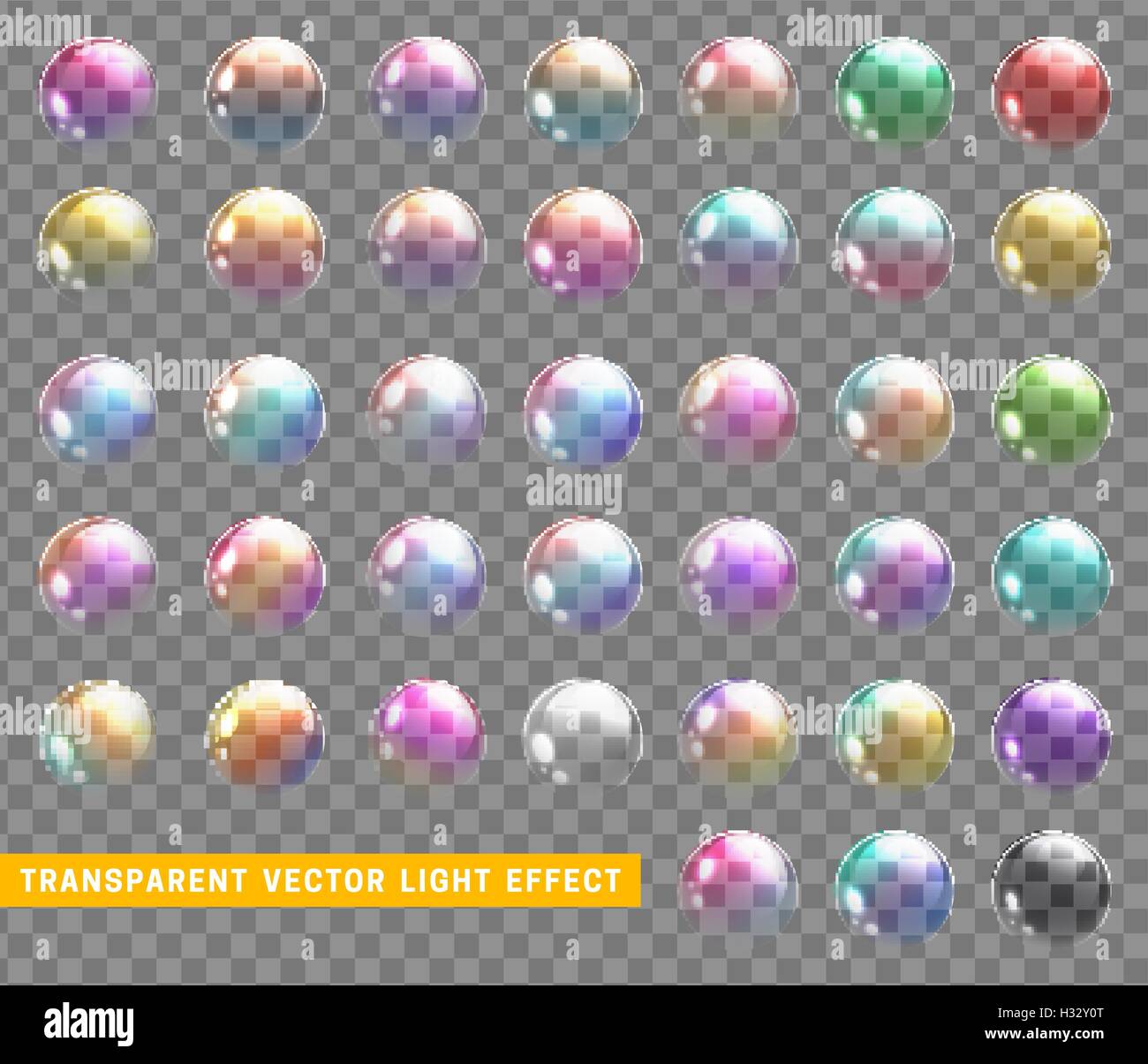 Bubbles soap realistic set isolated with transparent vector ...