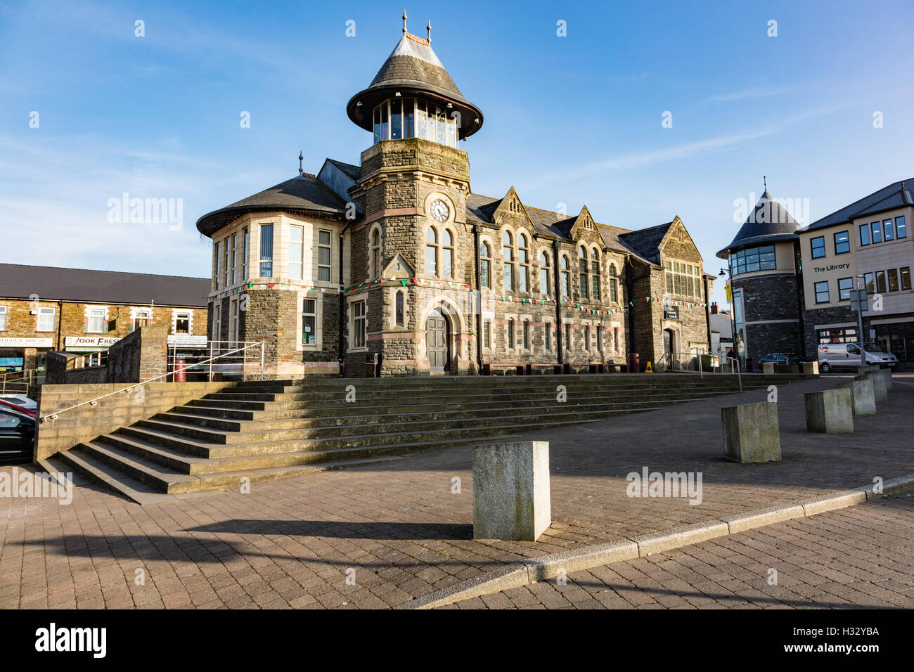 Twyn community centre caerphilly wales uk stock photo alamy