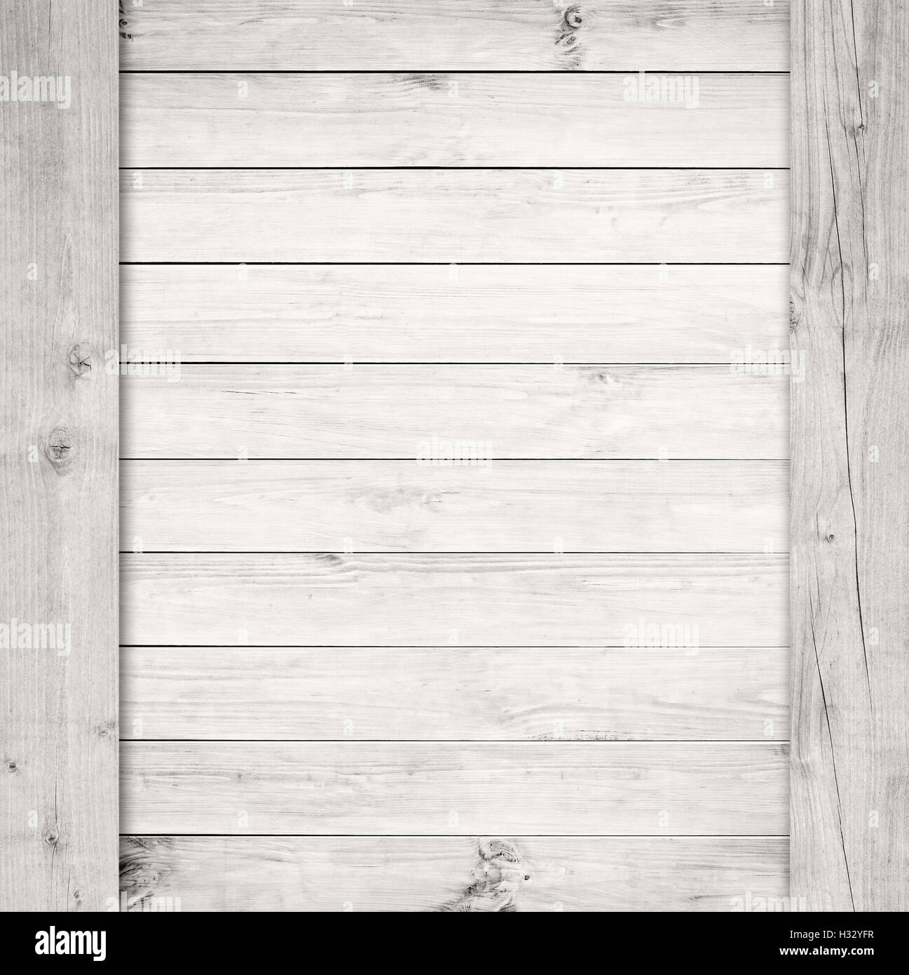 Side of wooden box, light planks or wall Stock Photo
