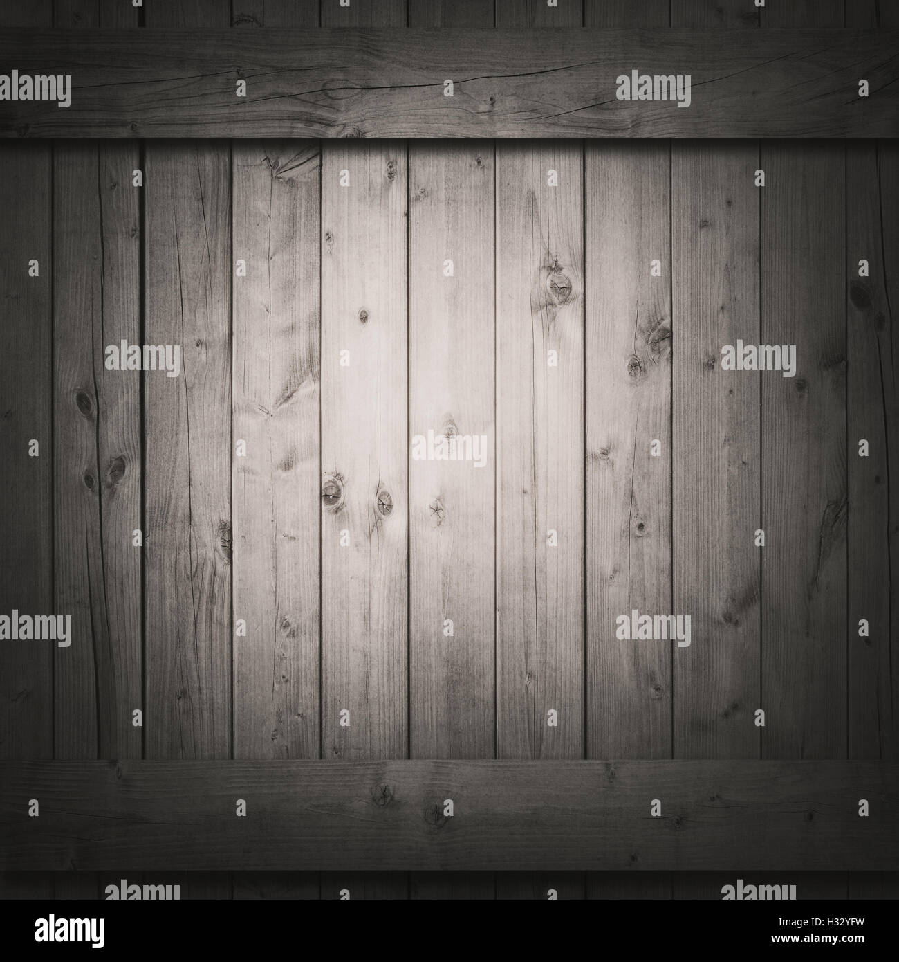 Dark planks or wall side of wooden box Stock Photo