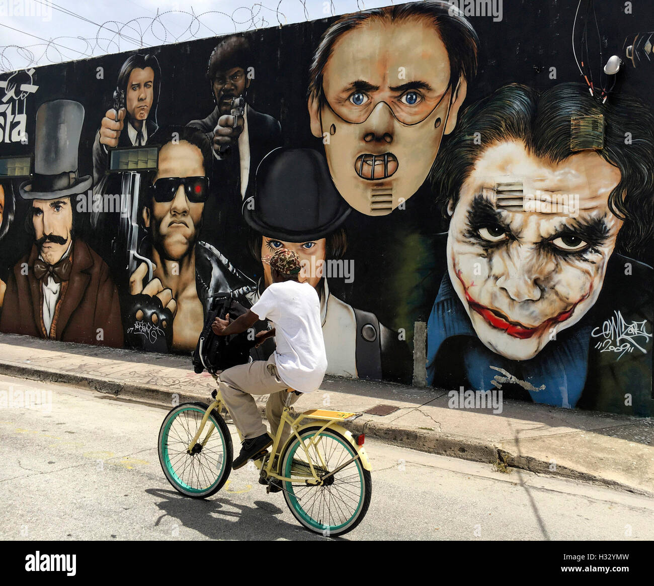 Wynwood, Miami, this area has been transformed into an art gallery by a