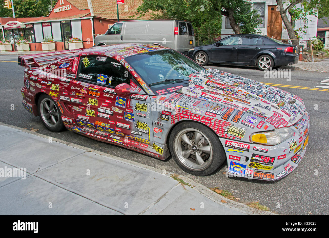 Car decorated stickers hi-res stock photography and images - Alamy