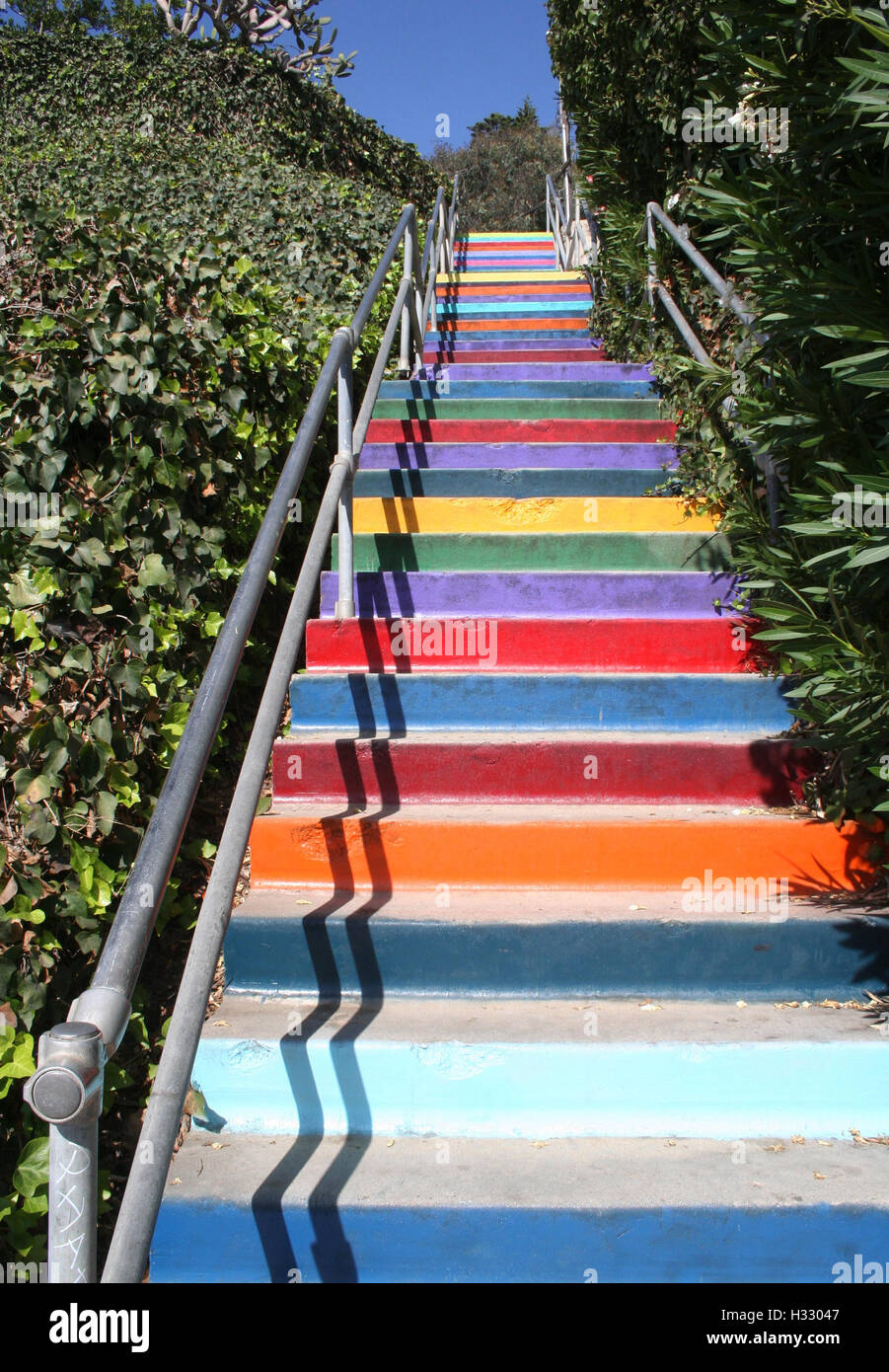Painted stairs hi-res stock photography and images - Alamy