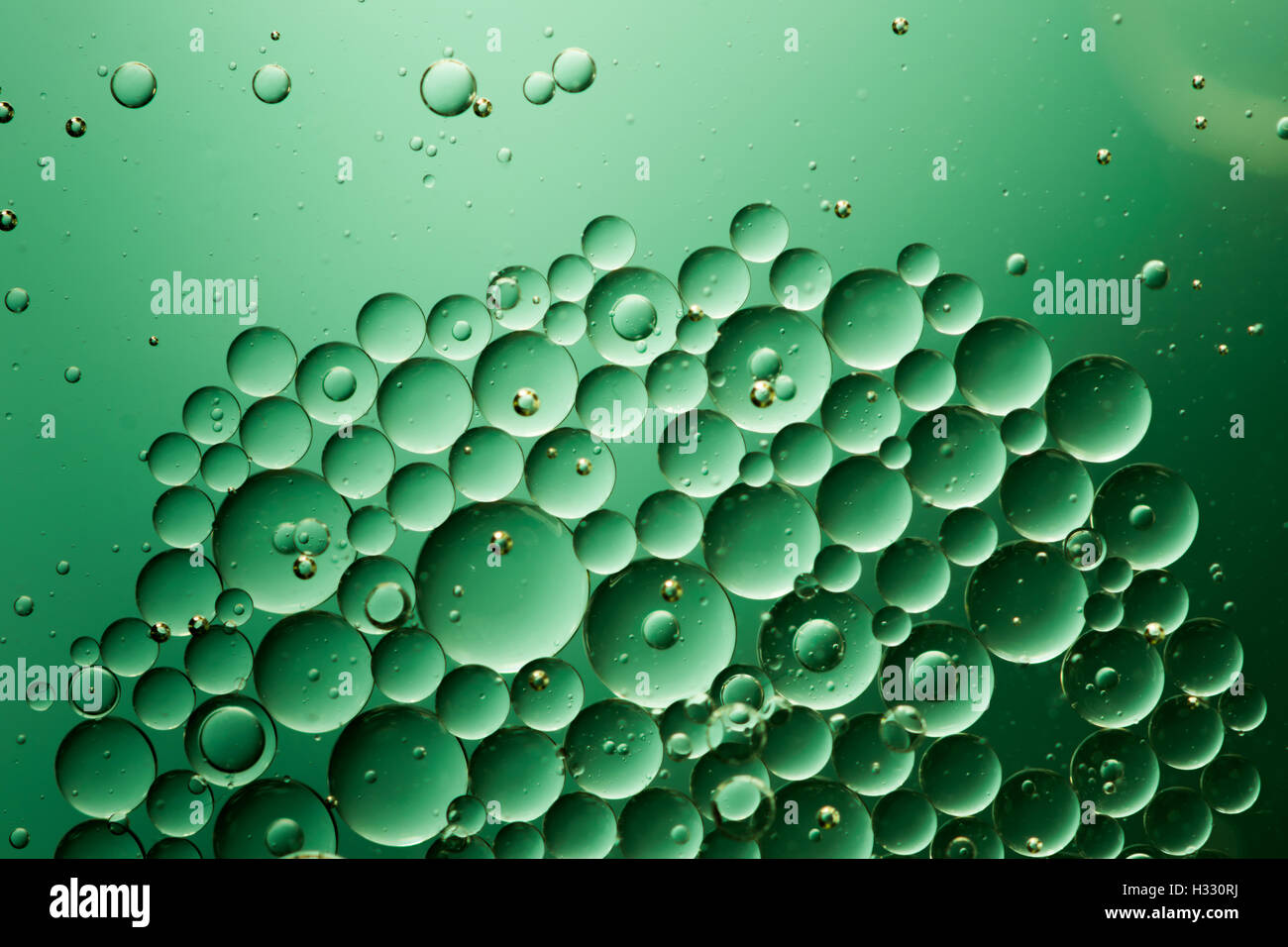 Water, air and oil mixed for a bubbly effect Stock Photo Alamy