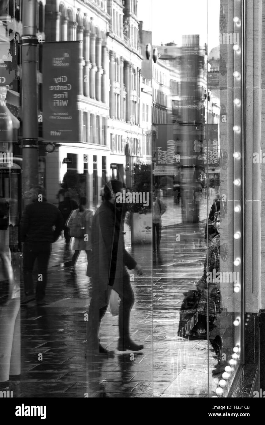 Rush Hour Glasgow Stock Photo Alamy