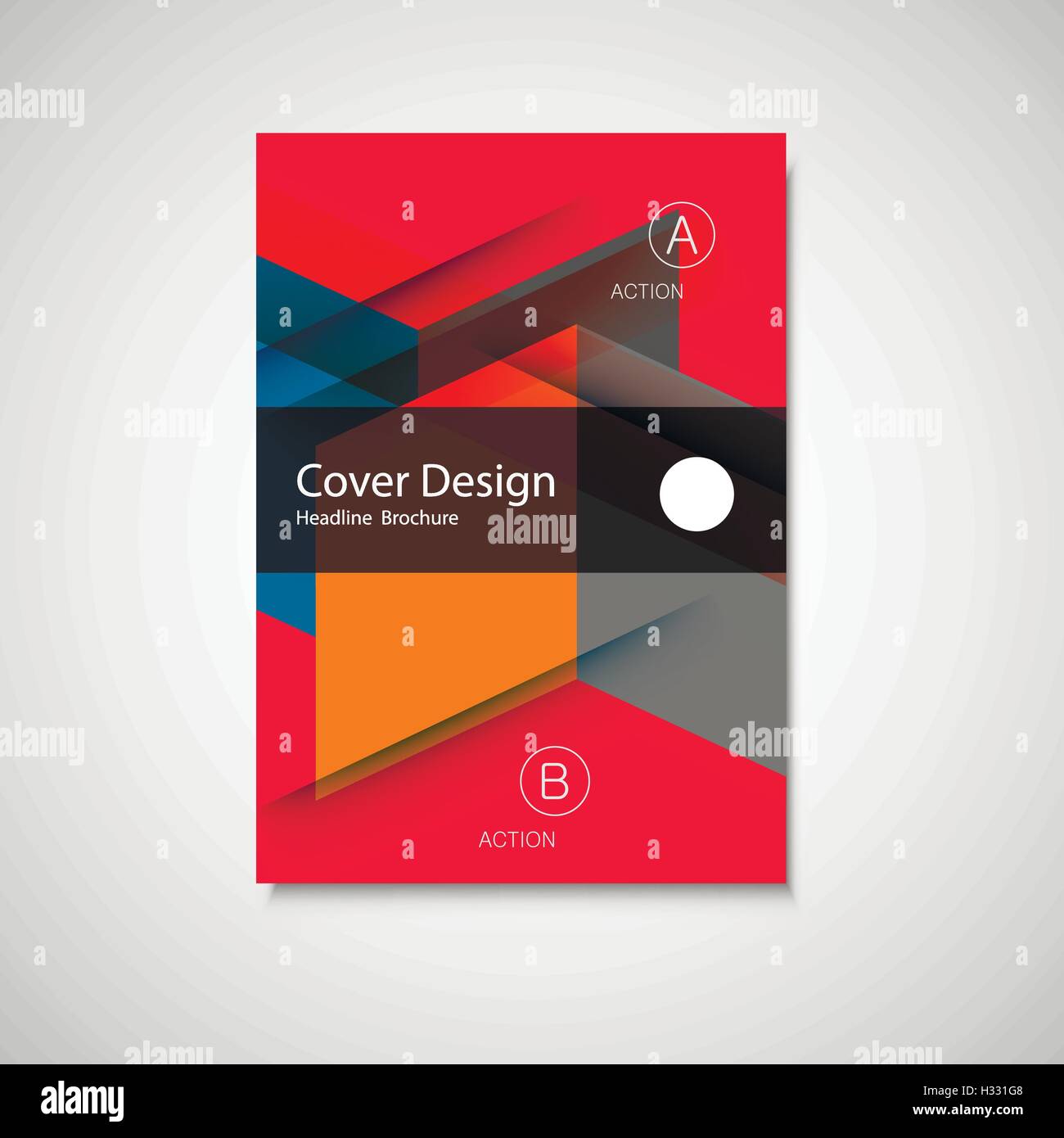Cover design for Annual Report, Catalog or Magazine, Book or Brochure. Vector template with