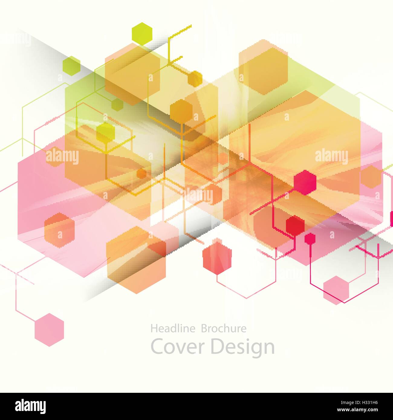Abstract hexagon background technology. Vector illustration for your ...