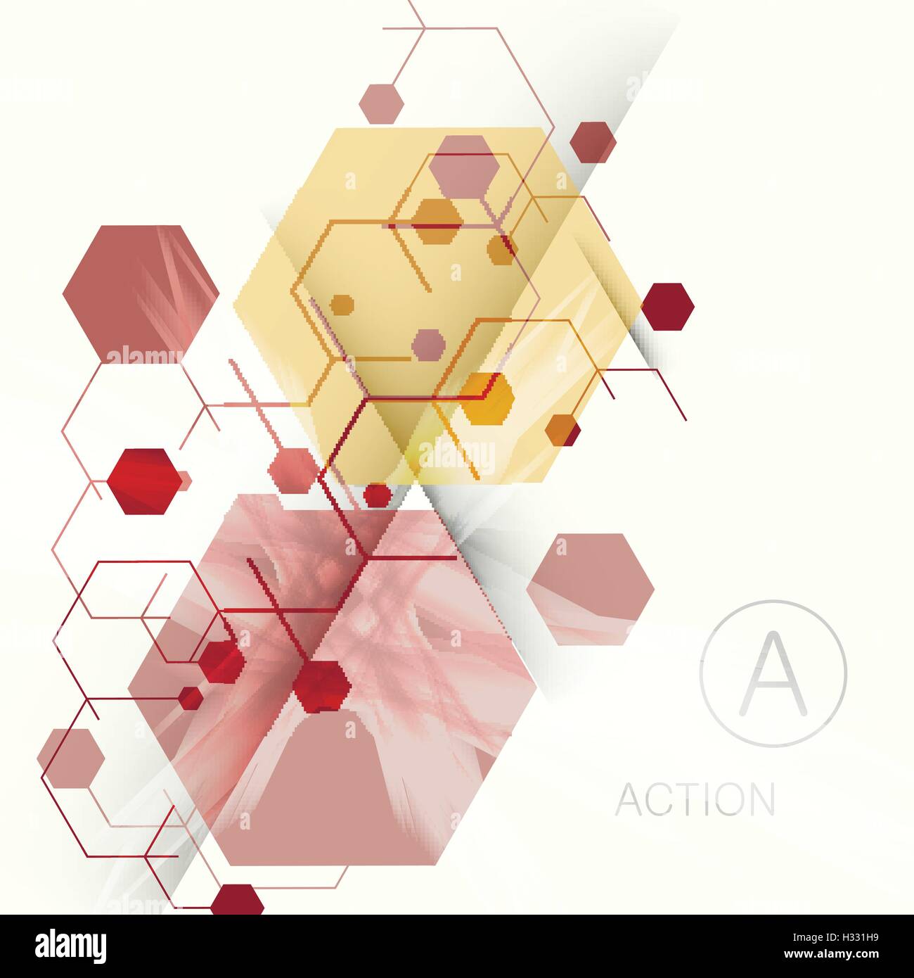 Abstract hexagon background technology. Vector illustration for your ...