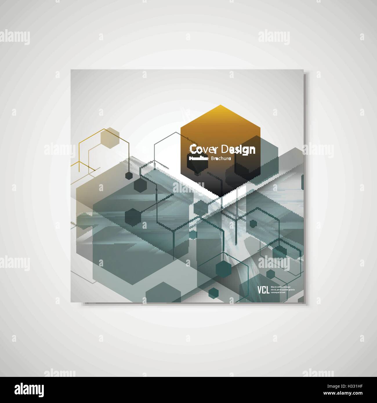 Abstract hexagon background technology. Vector illustration for your ...