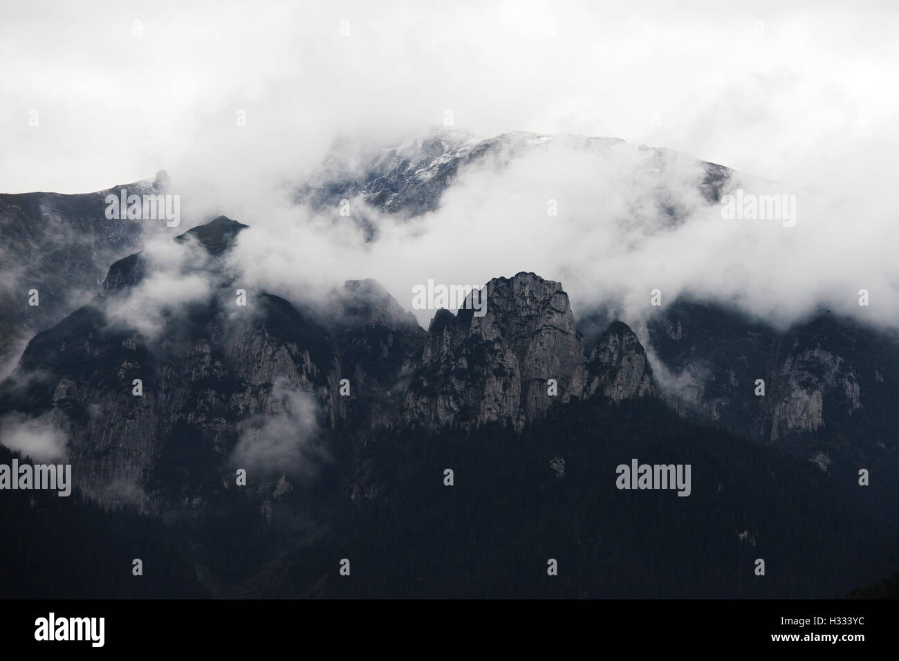 Dramatic scenery of the Bucegi Mountains in Romania Stock Photo - Alamy