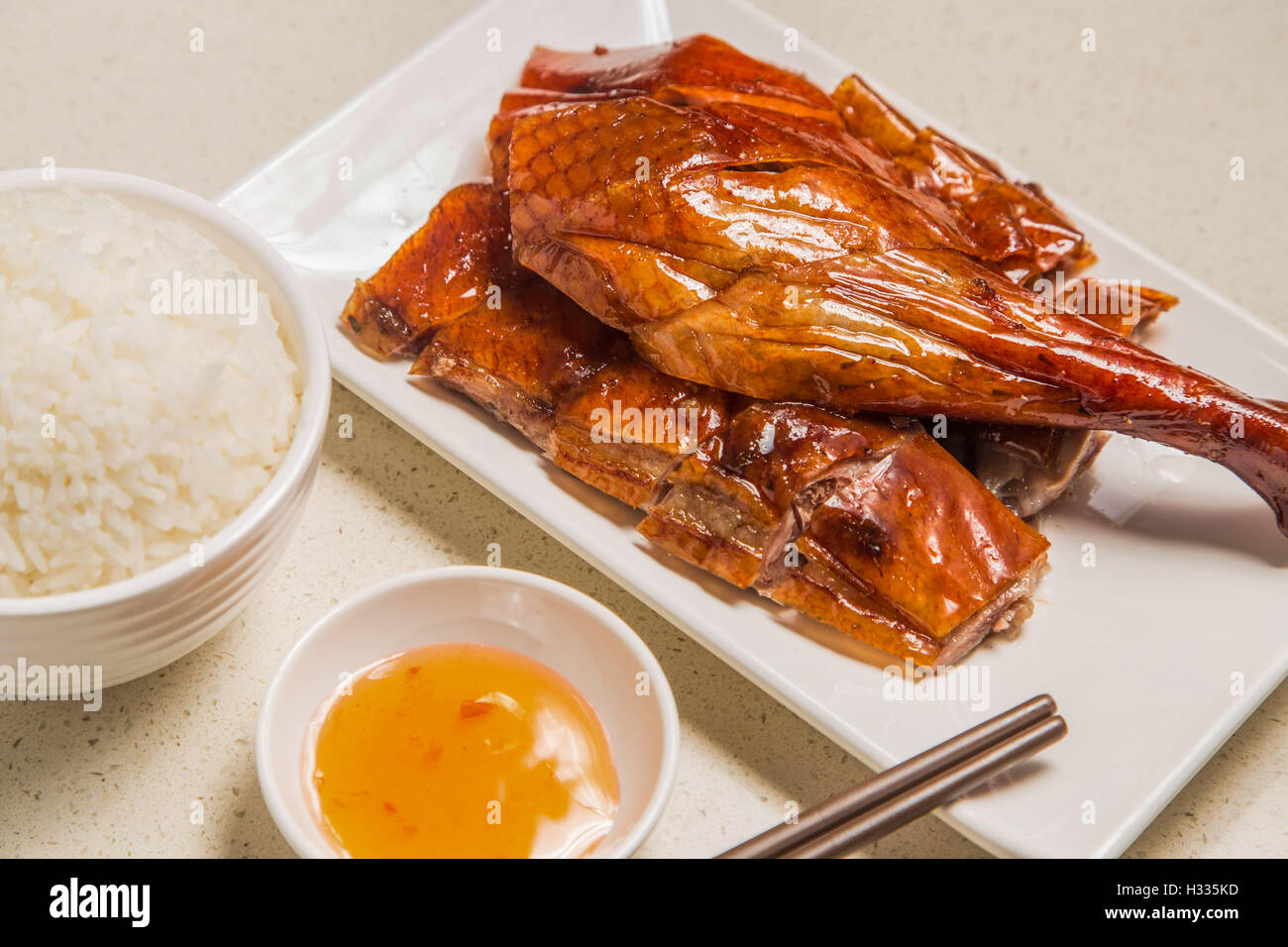 Roasted duck rice hires stock photography and images Alamy
