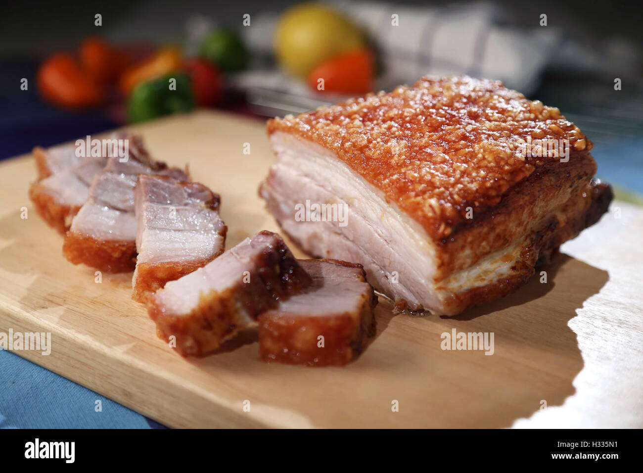 Juicy Chinese Roasted pork, Chinese Food Stock Photo Alamy
