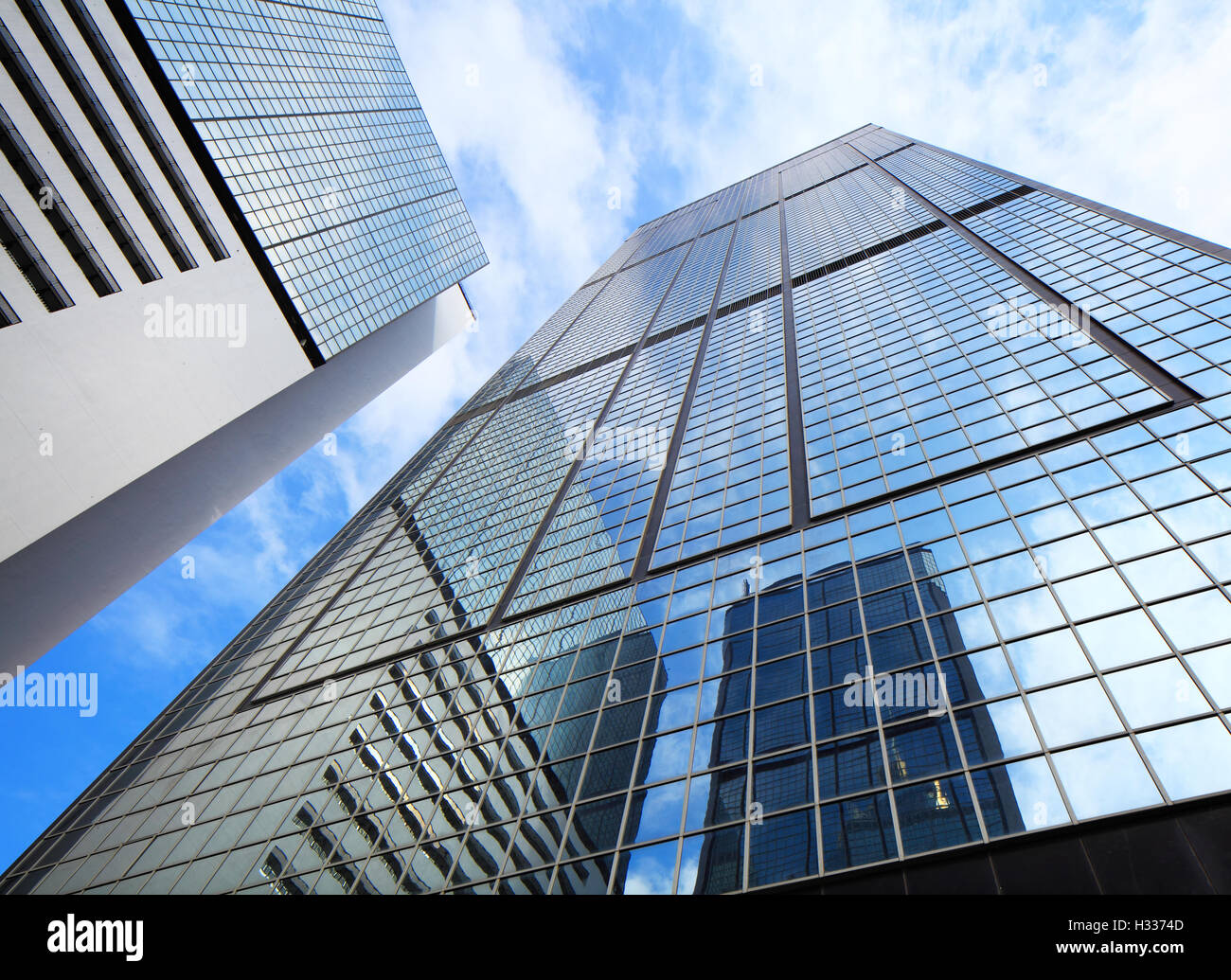 Office building to sky Stock Photo - Alamy