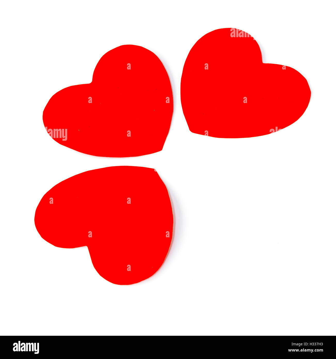 red heart isolated on white Stock Photo - Alamy