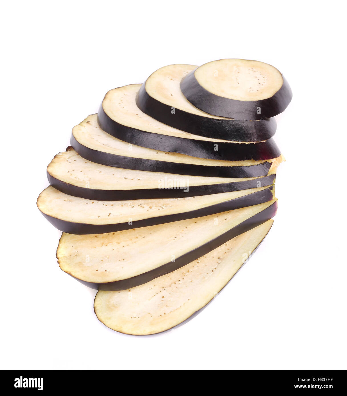 Slice of eggplant Stock Photo Alamy