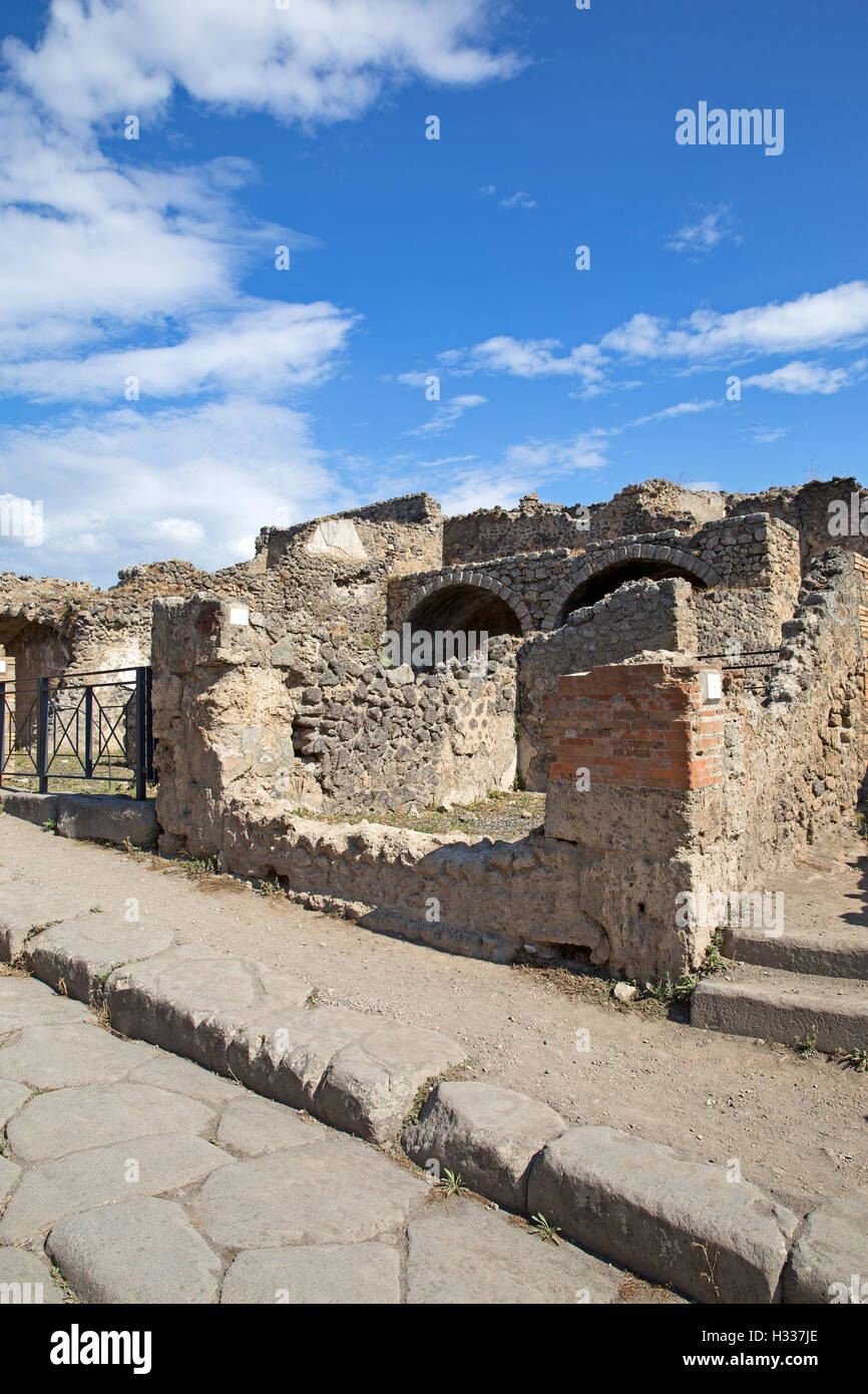 Ancient Roman city of Pompeii, Stock Photo