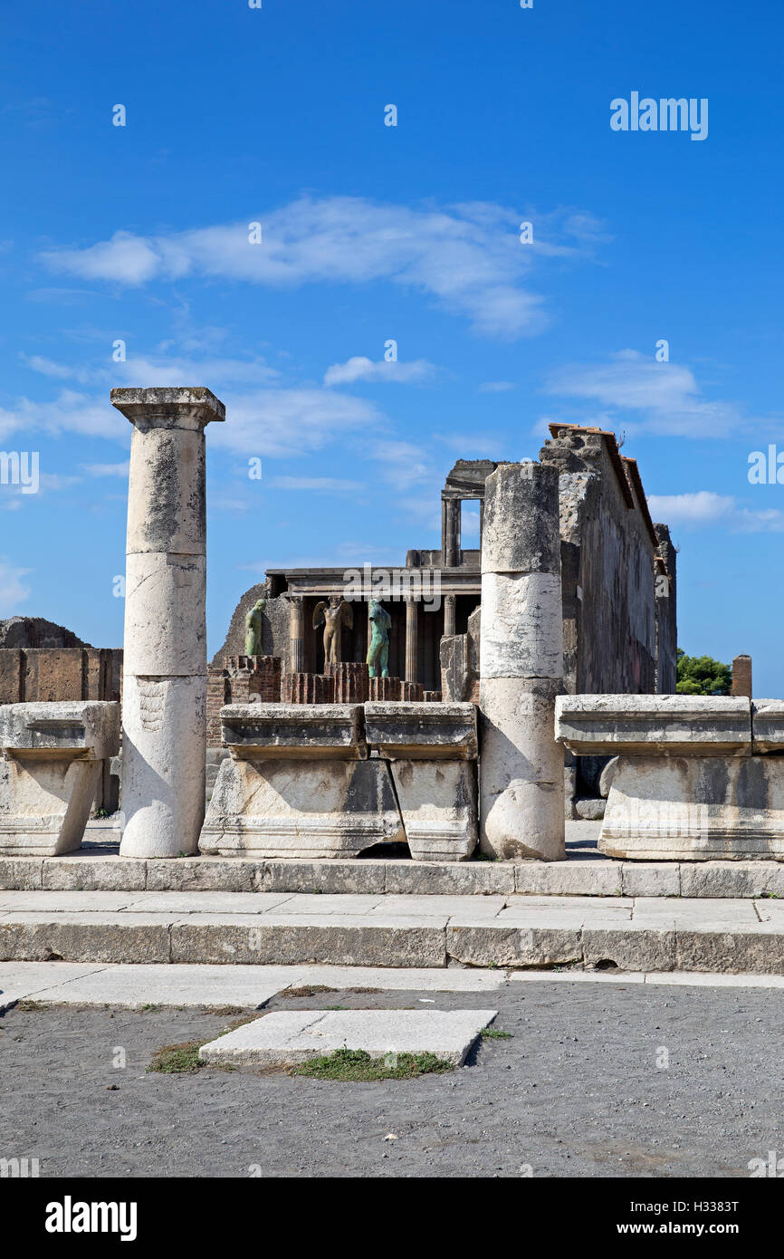 Ancient Roman city of Pompeii, Stock Photo