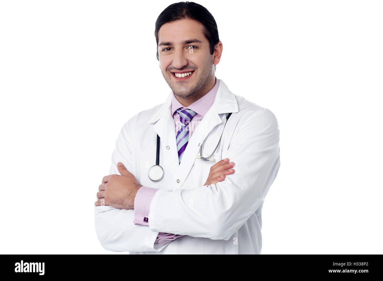 Young doctor arms folded hi-res stock photography and images - Alamy